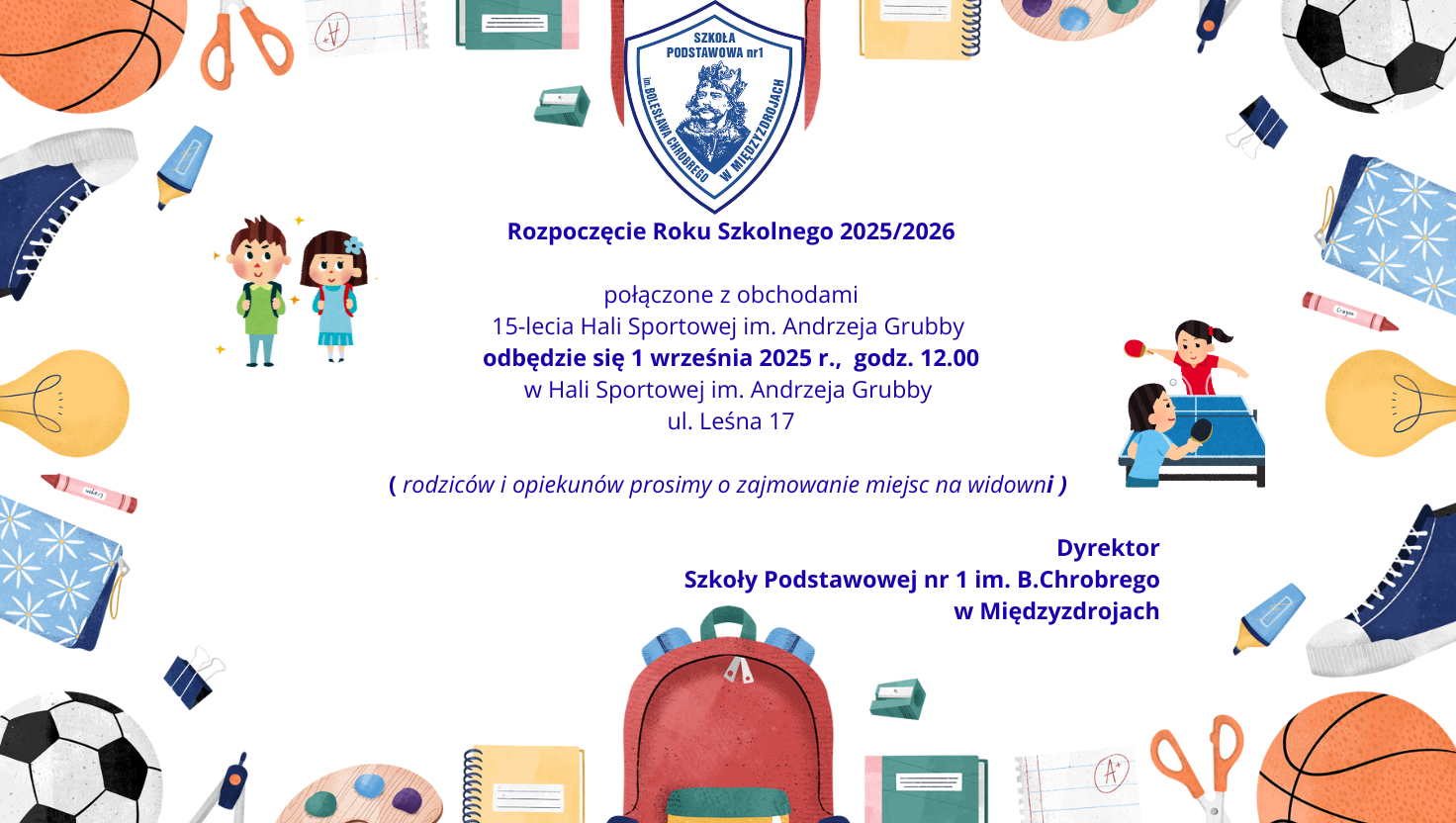 ROZPOCZĘCIE ROKU SZKOLNEGO 2025/2026 