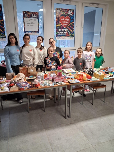 Społeczność szkolna dla WOŚP