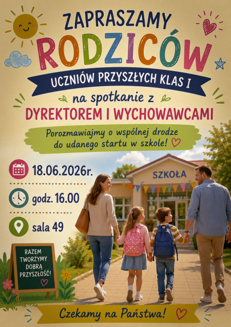 Spotkanie z rodzicami przyszłych klas I
