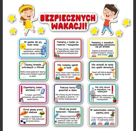 Bezpiecznych wakacji