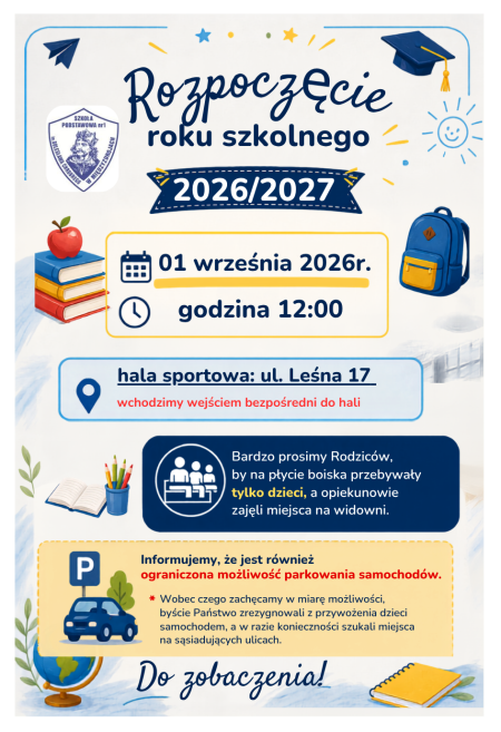 Rozpoczęcie roku szkolnego 2026/2027