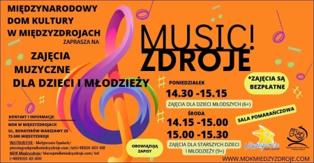 Zajęcia muzyczne dla dzieci - Music!zdroje