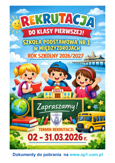 REKRUTACJA do kl. I  rok 2026/2027